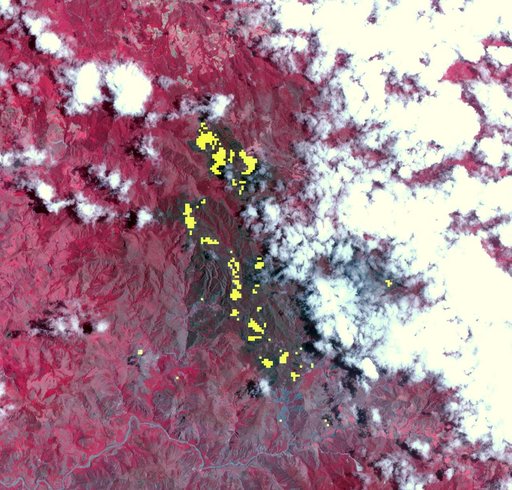 Dominican Republic Wildfire Imaged by NASA Spacecraft