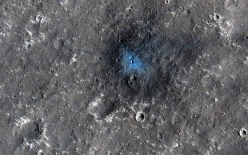A New Impact Crater Near NASA InSight Landing Region