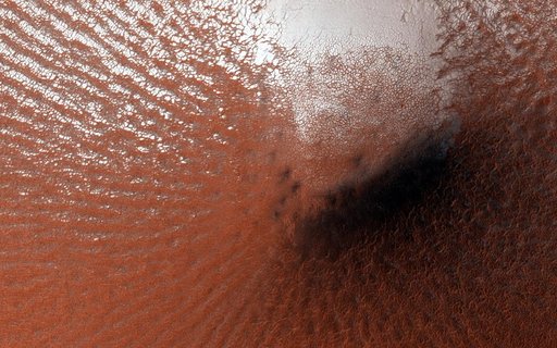 Perennial Frost in a Crater on the Northern Plains