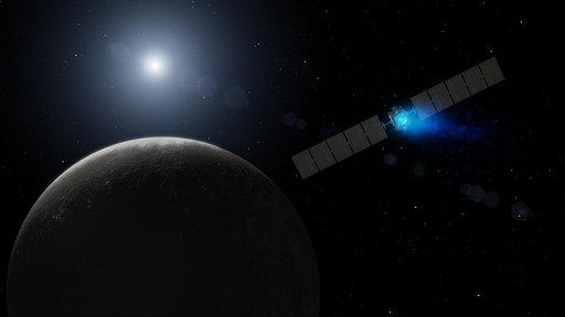 Dawn Arrival at Dwarf Planet Artist Concept