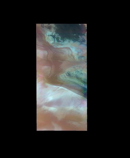 North Polar Cap - False Color