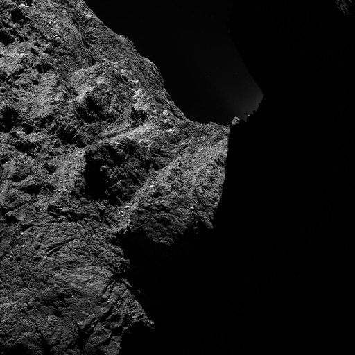 Dark Side of Comet 67P/Churyumov-Gerasimenko