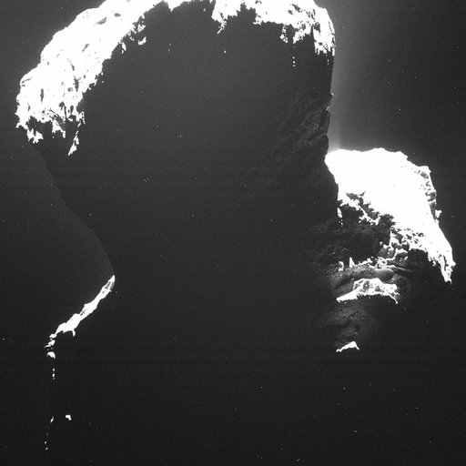 Rare Glance at Dark Side of Comet 67P/Churyumov-Gerasimenko