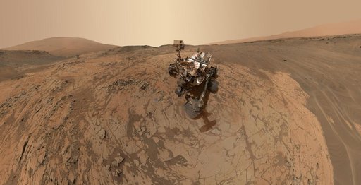 Curiosity Self-Portrait at Mojave Site on Mount Sharp