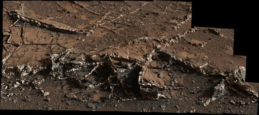 Prominent Veins at Garden City on Mount Sharp, Mars