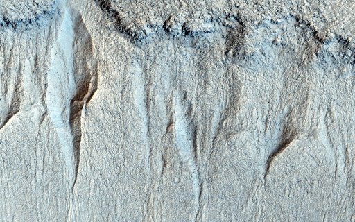 Gullies in Liu Hsin Crater