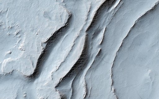 Layering in Spallanzani Crater