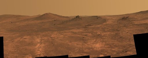Rock Spire in Spirit of St. Louis Crater on Mars