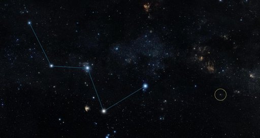 Location of Nearest Rocky Exoplanet Known