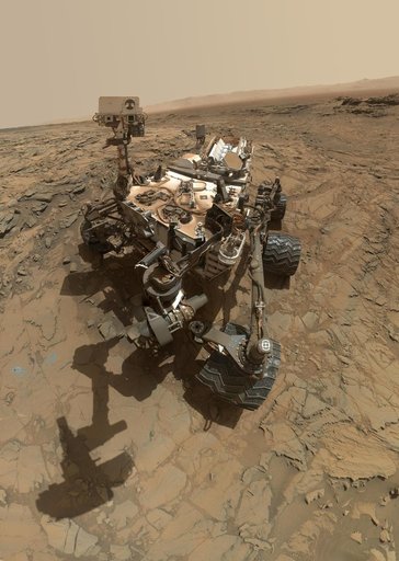 Curiosity Self-Portrait at Big Sky Drilling Site