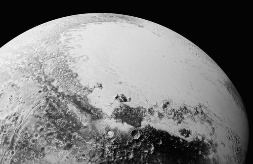 Looking over Pluto