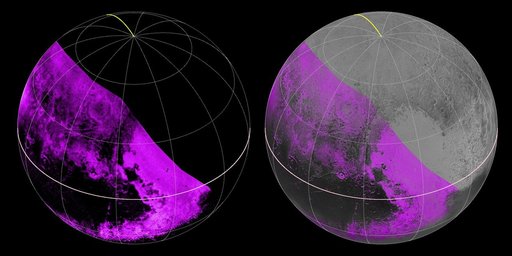 Mapping Pluto Methane Ice
