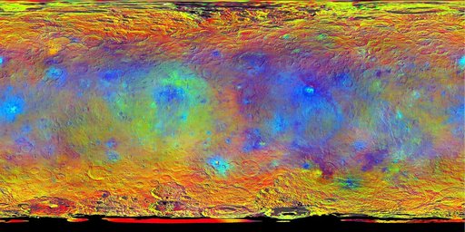 Hints at Ceres Composition from Color