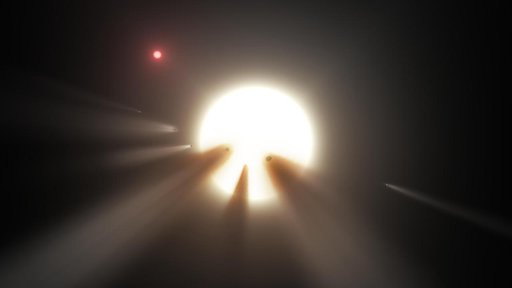 Swarm of Comets Artist Concept