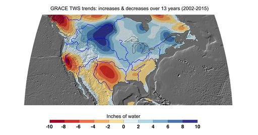 Cumulative Total U.S. Freshwater Losses as Seen by NASA GRACE, 2002-15