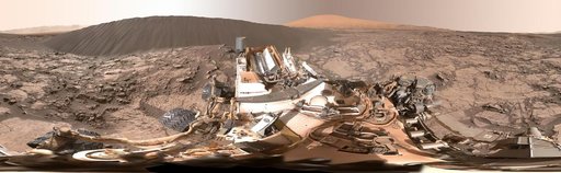 Full-Circle Panorama Beside Namib Dune on Mars