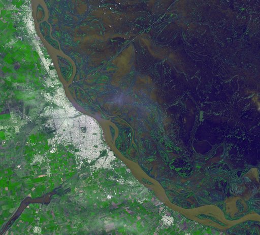 Argentine Flooding Observed by NASA Satellite