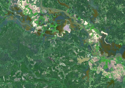 Persistent Flooding in Louisiana Imaged by NASA Spacecraft