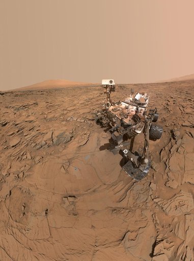 Curiosity Self-Portrait at Okoruso Drill Hole