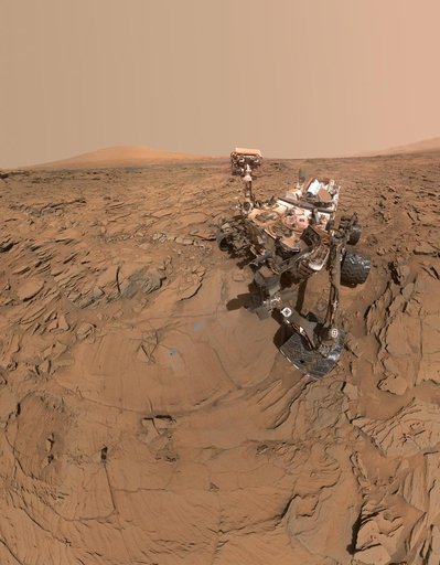 Curiosity Self-Portrait at Okoruso Drill Hole
