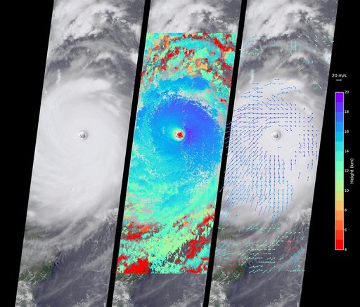 Supertyphoon Nepartak Barreling Toward Taiwan Viewed by NASA MISR
