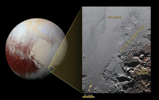 The Jagged Shores of Pluto Highlands