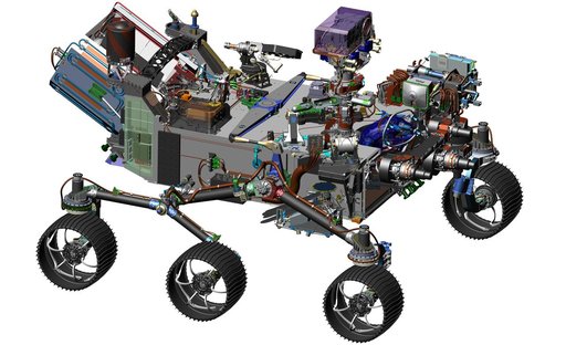 Computer-Design Drawing for NASA 2020 Mars Rover