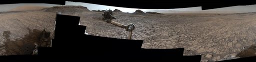 Rover Panorama of Entrance to Murray Buttes on Mars