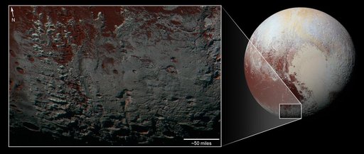 Pluto Methane Snowcaps on the Edge of Darkness context