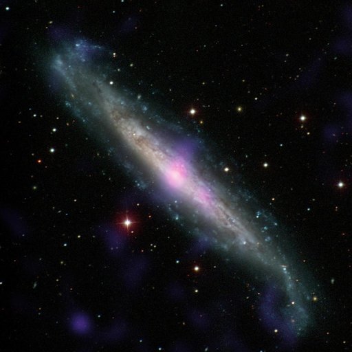 Galaxy NGC 1448 with Active Galactic Nucleus