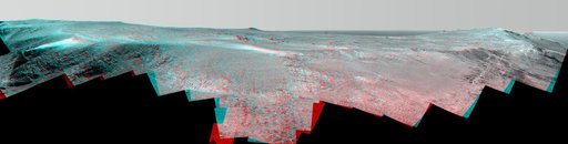Mars Rover Opportunity Panorama of Rocheport Stereo