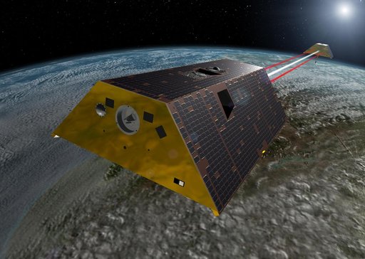 GRACE-FO Spacecraft Artist Rendering