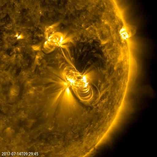 Bastille Day Solar Flare and a Coronal Mass Ejection