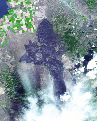 Idaho Wildfire Imaged by NASA's Terra Spacecraft