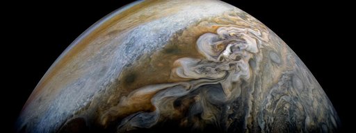 Jupiter's Swirling Cloud Formations