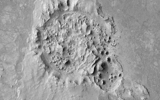 A Highly Disrupted Crater