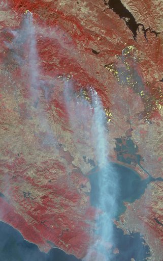 Destructive Northern California Fires Seen in New NASA Satellite Image