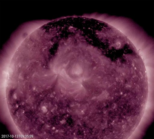 Sprawling Coronal Hole