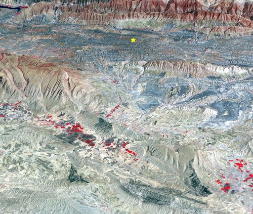 Iran-Iraq Border Quake Region Imaged by NASA Satellite