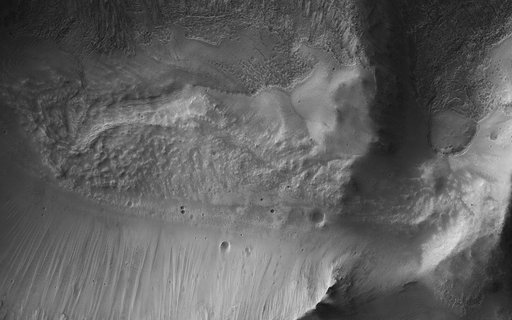 A Collapsed Crater Rim