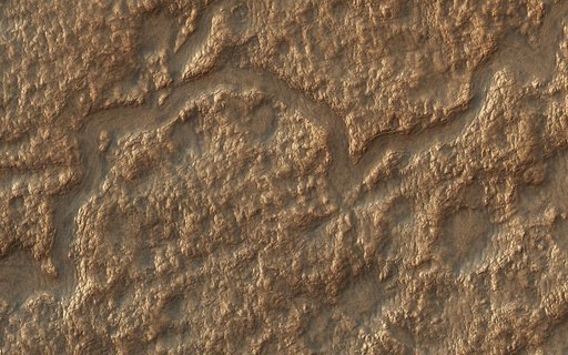 Depressions and Channels on the Floor of Lyot Crater