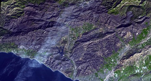 Devastation from California's Largest Wildfire Seen in New NASA Satellite Image