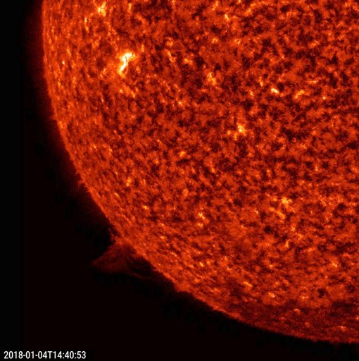 Small Twisting Prominence