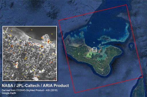 Tonga Cyclone Damage Mapped by NASA's ARIA Team
