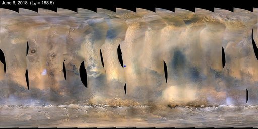Dust Storm Covers Opportunity