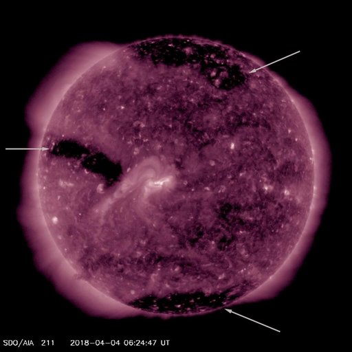 Three Coronal Holes