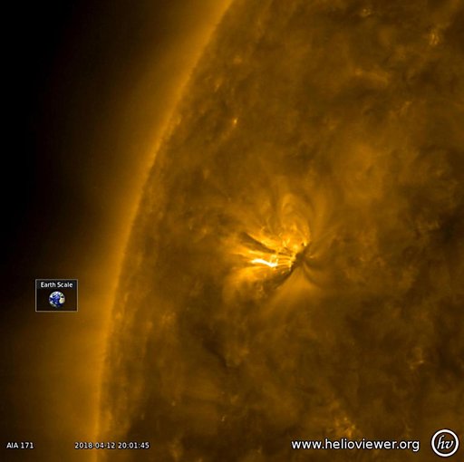 Active Region Coming Around the Bend