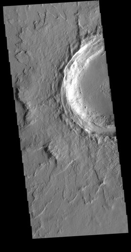 Crater in Tharsis