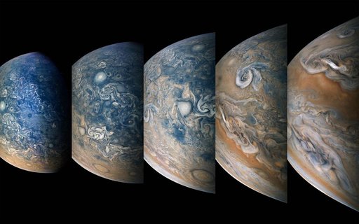Time-lapse Sequence of Jupiter's North