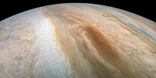Juno Captures Elusive 'Brown Barge'